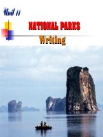 unit 11: National Parks - Writing