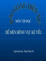 dế mèn bênh vực kẻ yếu