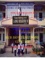 Bài 38. Bảo vệ tài nguyên sinh vật Việt Nam