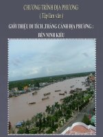 Thắng cảnh Bến Ninh Kiều