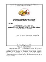 phối hợp các tổ chức giáo dục để thực hiện tốt phong trào thi đua xây dựng trường học thân thiện - học sinh tích cực ở trường tiểu học hạ đình