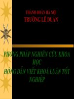 Khóa luận tốt nghiệp đào tạo Tổng phụ trách