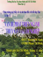 Bài 24 Vấn đề phát triển thủy sản và lâm nghiệp