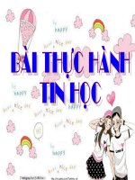 Bài thực hành Tin học (''''Âm nhạc'''')