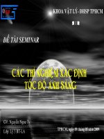 TN đo vận tốc ánh sáng