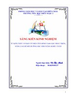 từ kiến thức cơ bản về diện tích hình tam giác phát triển, nâng cao để bồi dưỡng học sinh năng khiếu toán