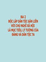 Bài: Độc lập dân tộc gắn liền với CNXH