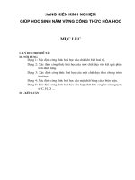 SÁNG KIẾN KINH NGHIỆM_ GIÚP HỌC SINH NĂM VỮNG CÔNG THỨC HÓA HỌC