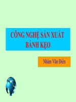 bài giảng môn bánh kẹo