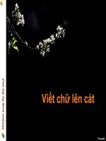 Viết chữ lên cát