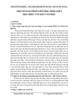tên đề tài một số giải pháp giúp học sinh lớp 6 đọc - hiểu văn bản văn học
