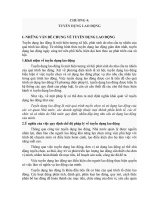 MÔN LUẬT LAO ĐỘNG  CHƯƠNG 4  TUYỂN DỤNG LAO ĐỘNG