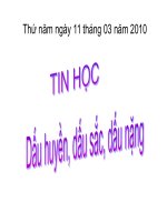 bai 4: Dau huyen, dau sac, dau nang