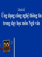 Úng dụng CNTT trong GD NV