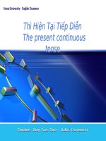 Thì hiện tại tiếp diễn