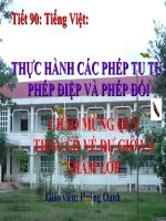 thực hành phép tu từ: điệp và đối