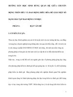 hướng dẫn học sinh dùng quan hệ giữa chuyển động tròn đều và dao động điều hòa để giải một số dạng bài tập dao động cơ học