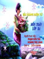 NHÂN SỐ CÓ 2 CHỮ SỐ VỚI SỐ CÓ 1 CHỮ SỐ