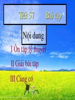 Tiết 57 bài tập Lý 10