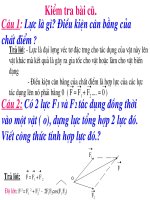 Tiết 17 + 18: Ba định luật NiuTơn (hoàn chỉnh)