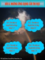 Bài 8 - Những ứng dụng của tin học