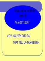 Khảo sát và vẽ đồ thị hàm số