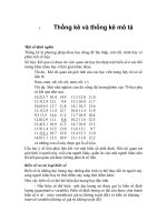Đại cương về thống kê và phân tích số liệu