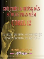 Giói thiệu và hướng dẫn sử dụng phần mềm corel12