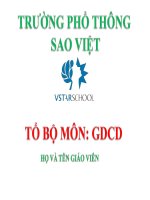 bài 1: tư cham sóc và rèn luyện thân thể