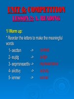 Unit 6 - E10 - Reading