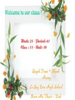 Tieng anh 11 Unit 10- Reading