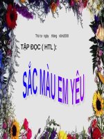 Tập đọc : Sắc màu em yêu