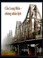 cầu Long biên chứng nhân lịch sử
