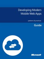 Developing Modern Mobile Web Apps: Patterns and Practices