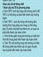 một số tính chất của đất trồng