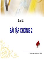 Bài tập (Chương 2)