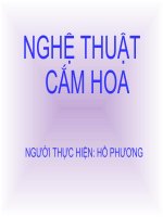 Bai 13:cắm hoa trang trí