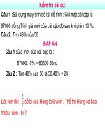 tim một số biết giá trị phân số