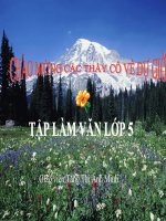 Tập làm văn: Luyện tập tả cảnh