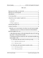 Kế toán tập hợp chi phí sản xuất và tính giá thành sản phẩm tại Chi nhánh Công  ty TNHH  MTV  Xây  dựng  công  trình  hàng  không  –  ACC