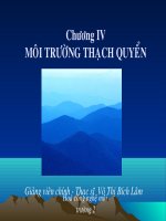 Hóa công nghệ và môi trường II- Chương I