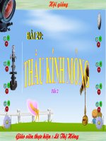 Bai 29. thau kinh mong