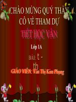 Bài 15: vần t - th