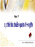 Bài 7: Các thủ tục chuẩn vào ra
