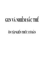 Bài 1: Gen, mã di truyền