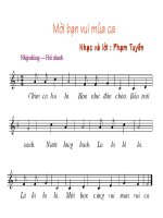 Mời bạn cùng vui múa ca