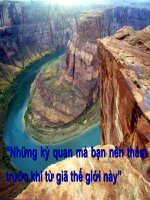 Những kỳ quan mà bạn nên thăm