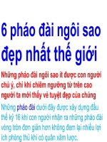 6 pháo đài đẹp nhất thế giới.