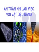 an toàn khi làm việc với vật liệu nano