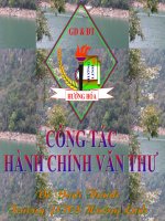 công tác hành chính văn thư